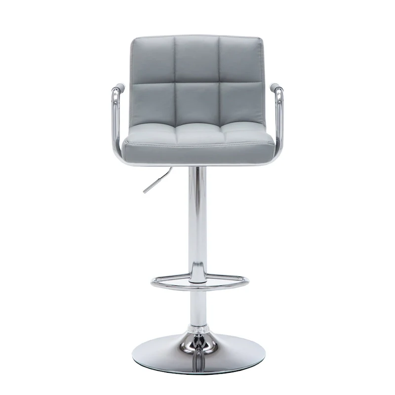 Upholstered Adjustable Retro Bar Stool