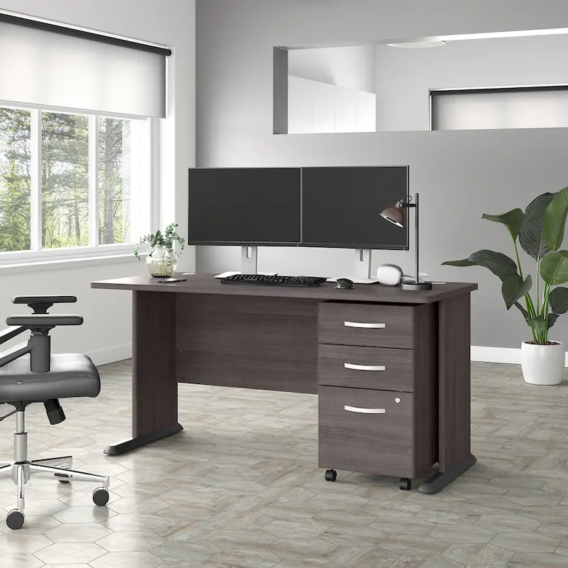Studio A 60W Computer Desk with Drawers by Bush Business Furniture