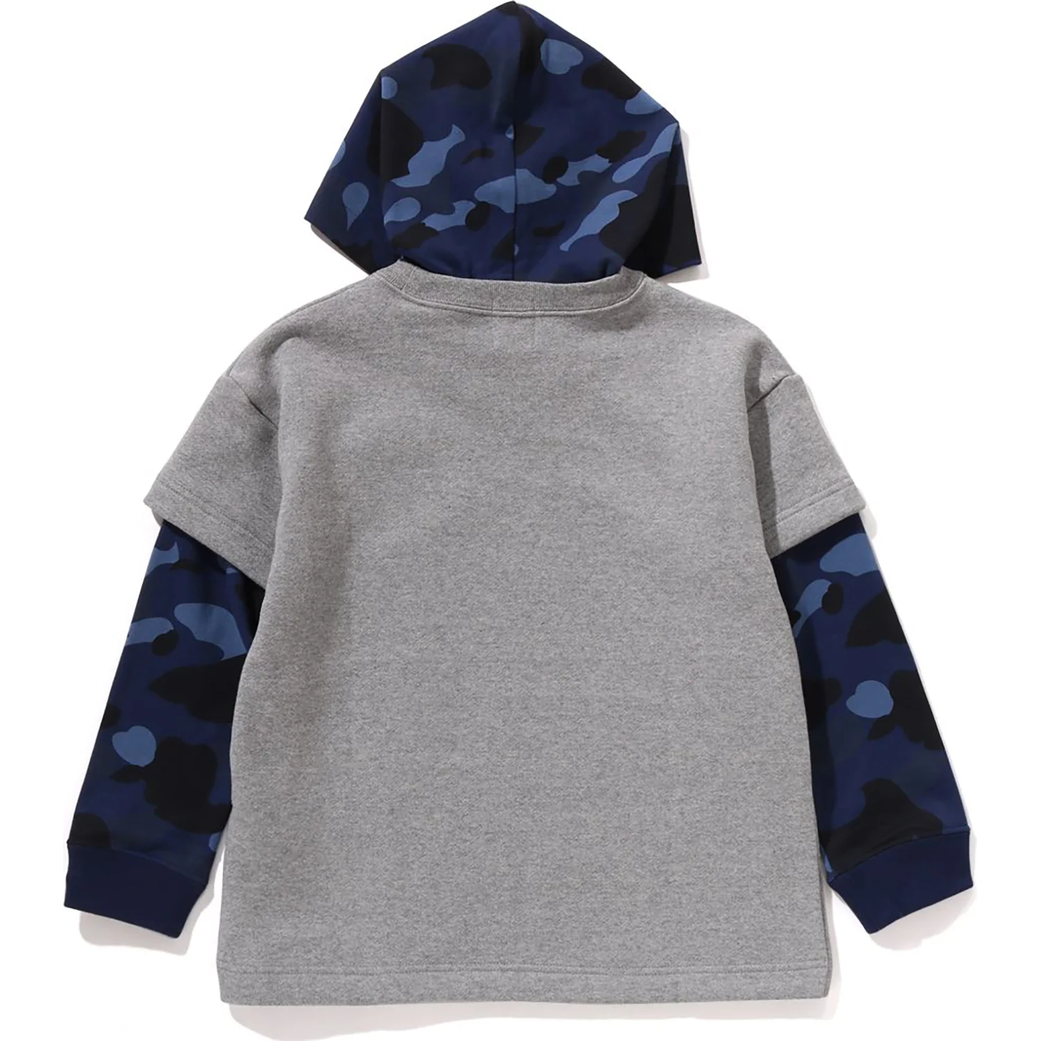 COLOR CAMO LAYERED RELAXED FIT PULLOVER HOODIE KIDS