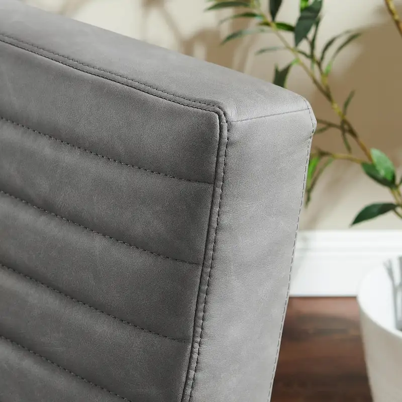 Art Leon Retro Armless Leather Chair