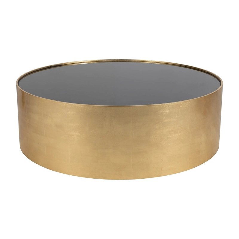 Sagebrook Home Modern Glam Wood Round Glass Coffee and End Table