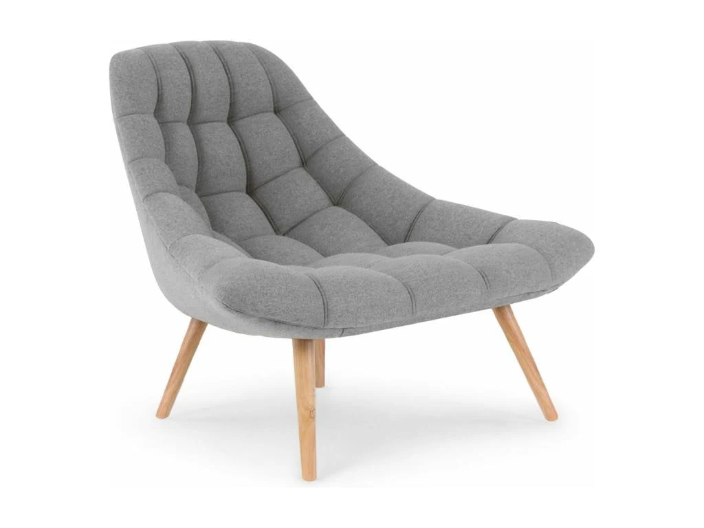 Lot Fauteuils Scandinaves - Gris clair