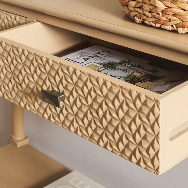 SAFAVIEH Salina 2-Drawer Console Table - 35.5  W x 13  L x 29.5  H - 36Wx13Dx30H