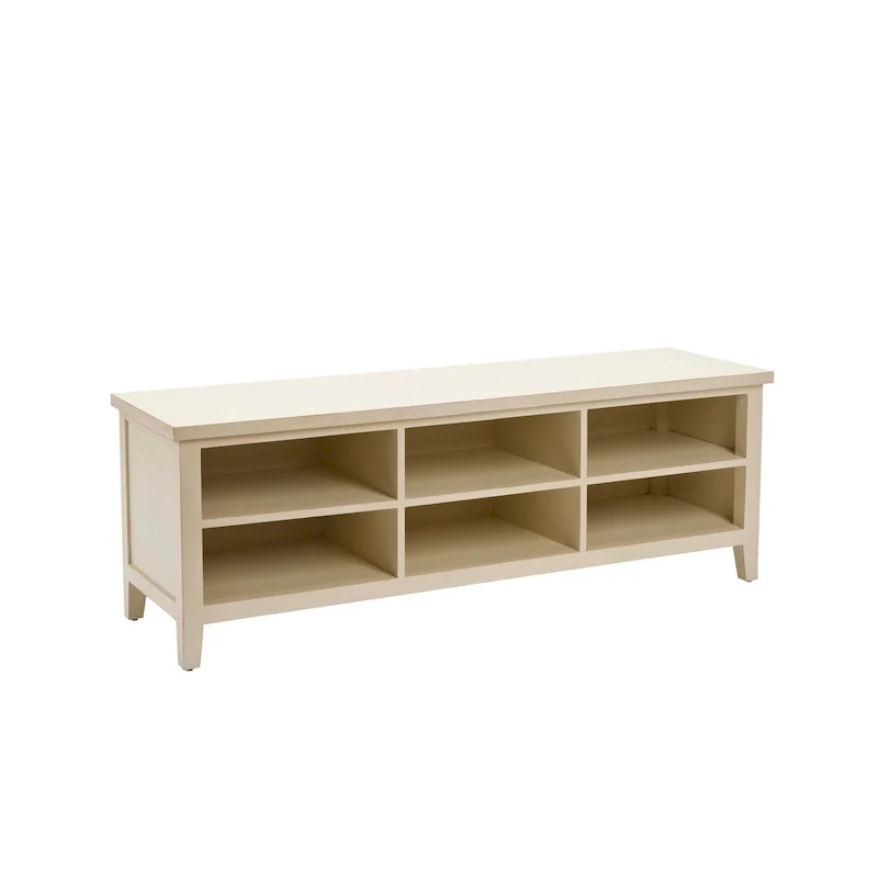 White Bookshelf - 51.2 x 15.8 x 17.7 - 51Wx16Dx18H