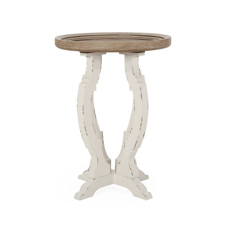 Purdin French Country Accent Table with Round Top by Christopher Knight Home