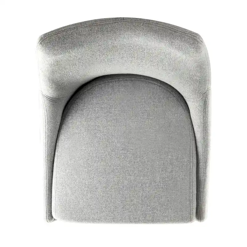 Sasha Mid-century Grey Fabric Upholstered Tapered Leg Dining Chairs (Set of 2) iNSPIRE Q Modern