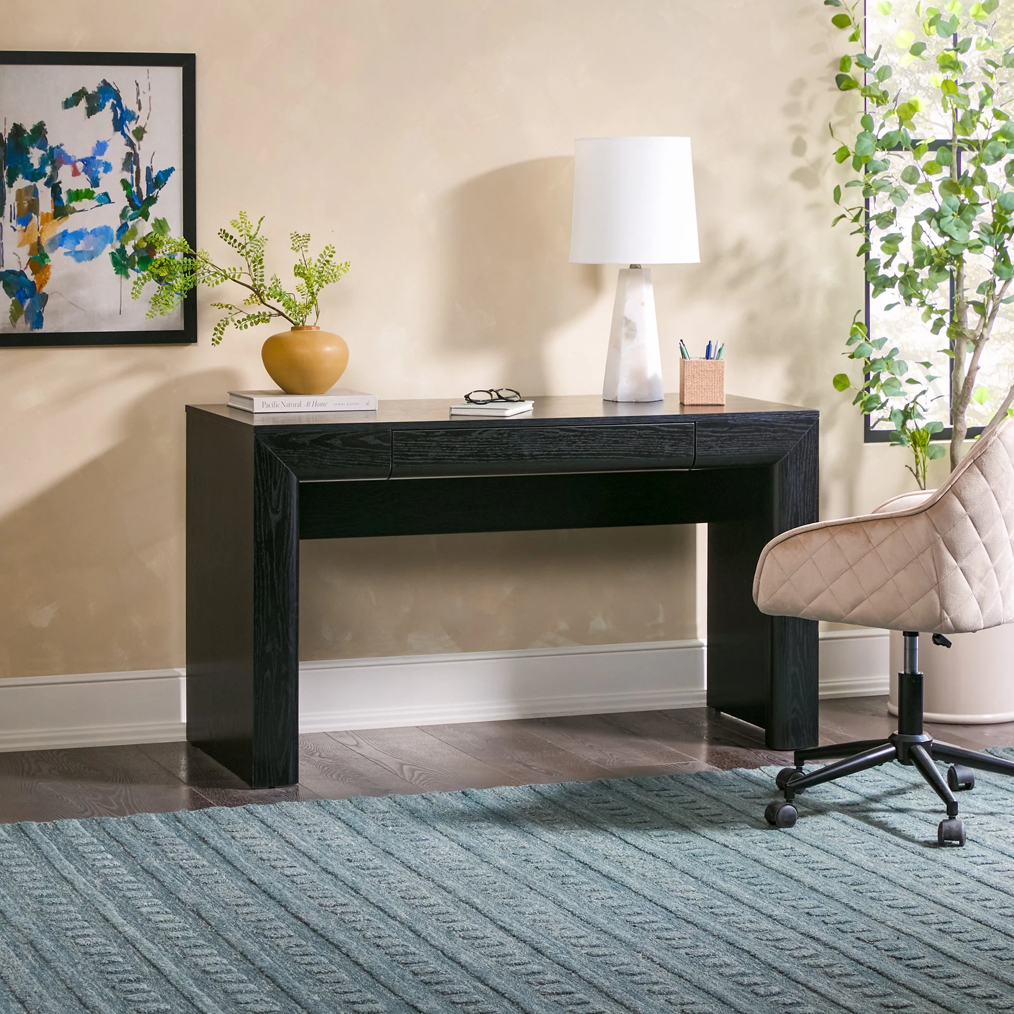 Amira Modern Curve Writing Desk