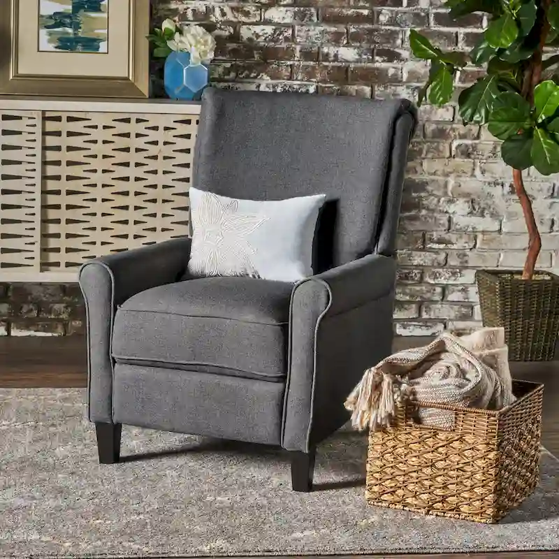 Charell Traditional Fabric Recliner by Christopher Knight Home
