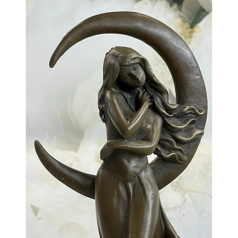 Aphrodite ~ Goddess Of Love Beauty Venus Beautiful Genuine Bronze Statue 10 Inches