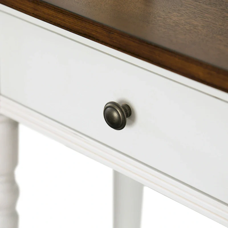 38-Inch Traditional Wood Console Table with 2 Drawers