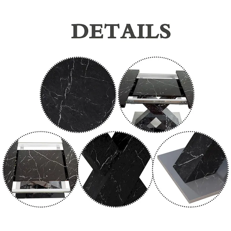 Modern Expandable Square Dining Table