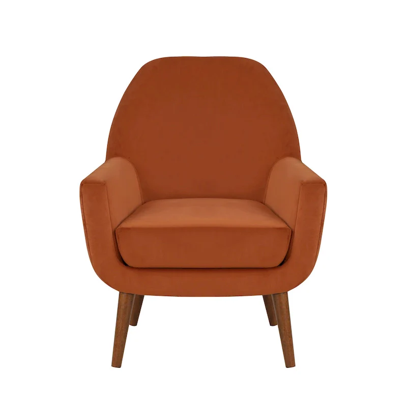 Mid-Century Velvet Arm Chair