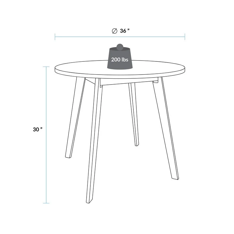 American Trails Genuine Hardwood Round Tables