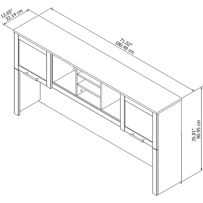 Somerset 72W Desk Hutch by Bush Furniture