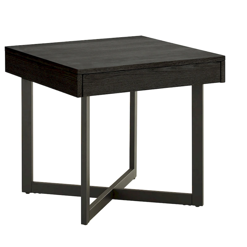 Eldersley Wood Finish End Table with One Drawer by iNSPIRE Q Modern
