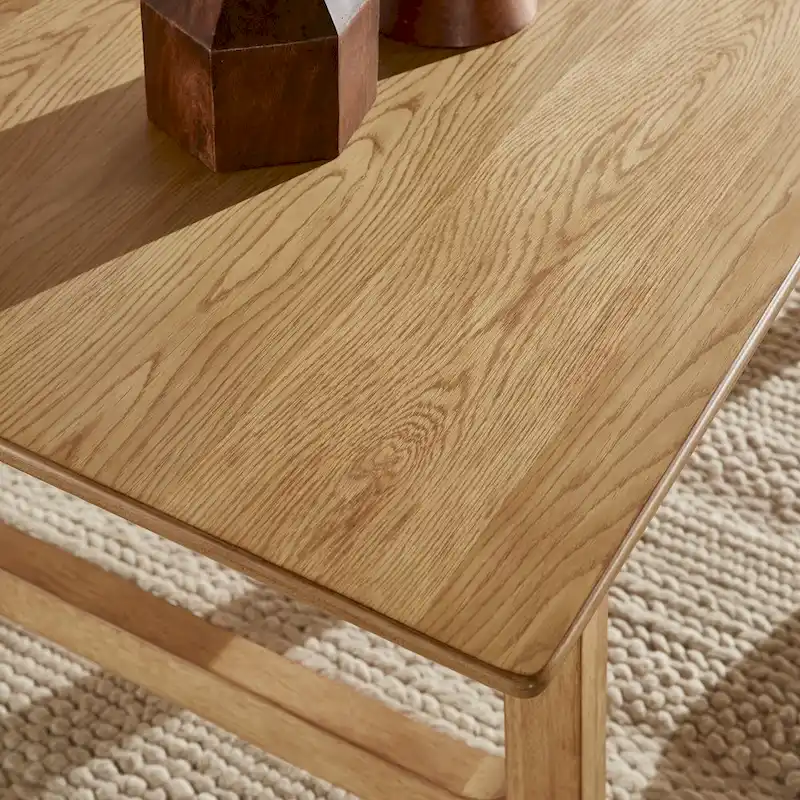 Rubberwood Dining Table, 71.64 Inch, Walnut Finish