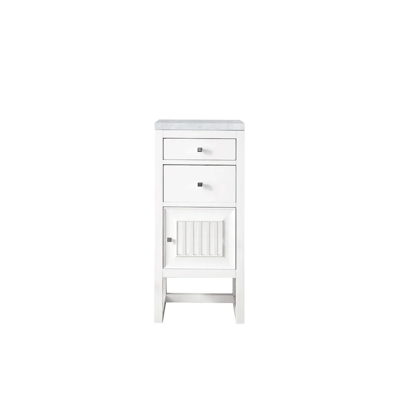 15 Cabinet w/ Drawers and Door, Glossy White