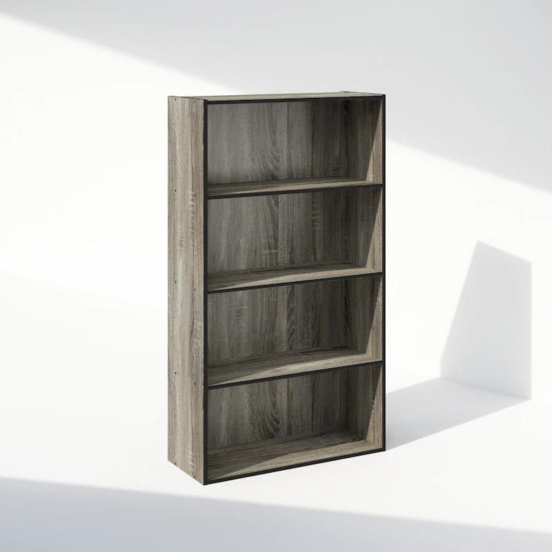 Furinno Simple Open Shelf, Bookcases, 4-Tier