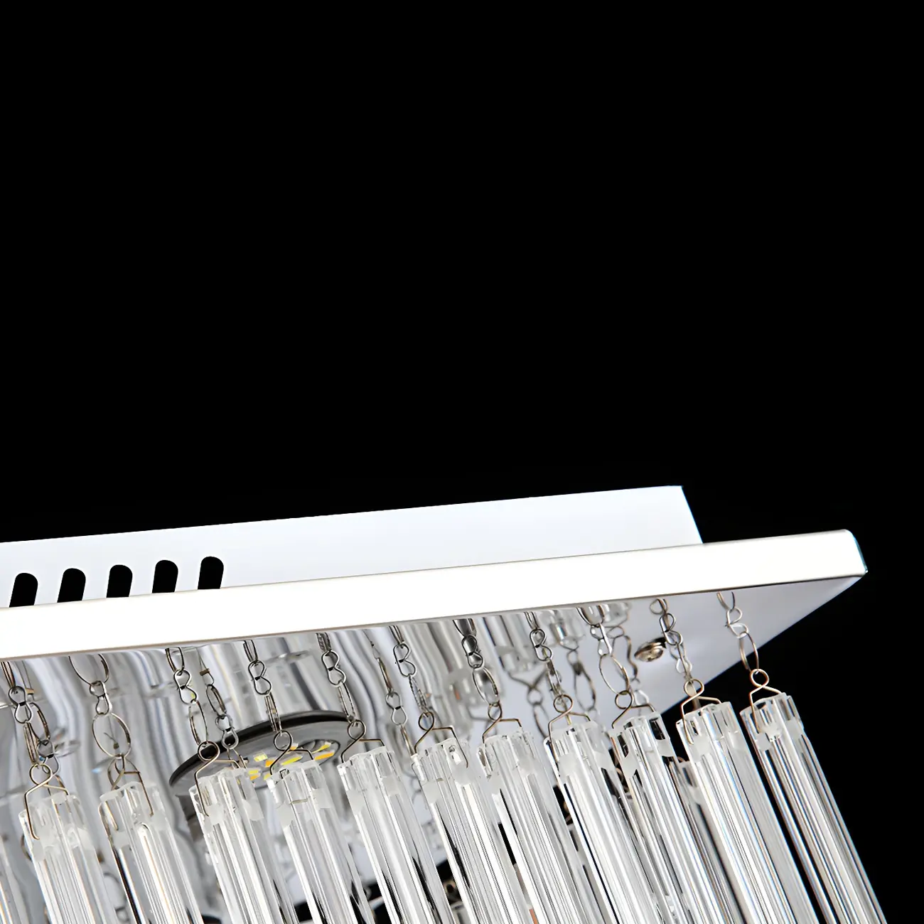 Luxurious Crystal LED Rectangular Pendant Light