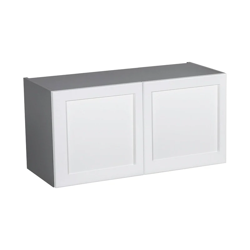 Grey Double Door Wall Cabinet - 24 x 18 x 12 Inch