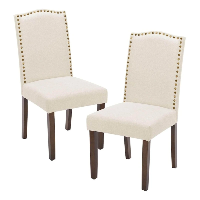 Modern Upholstered Dining Chairs, Set of 2