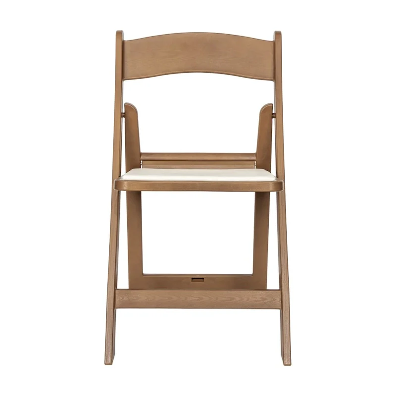 Set of 2 Folding Chairs with Padded Seats - 18D x 17.25W x 30.75H