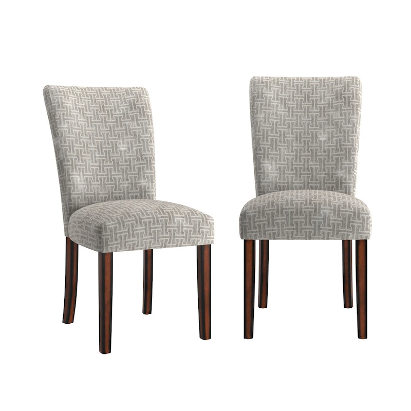 Dinant Print Parsons Dining Side Chairs (Set of 2)