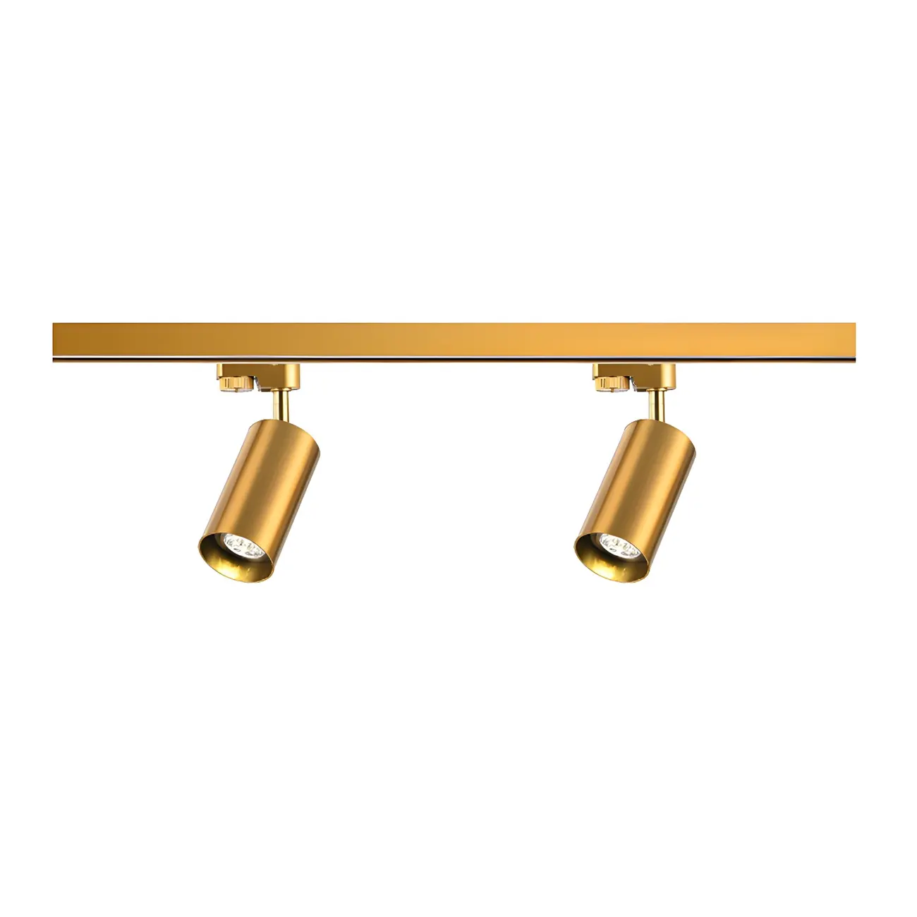 Modern Golden Linear Semi Flush Mount Track Light