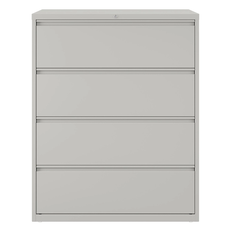 8000 Series 42 Wide 4-Drawer Lateral File Cabinet, Light Gray