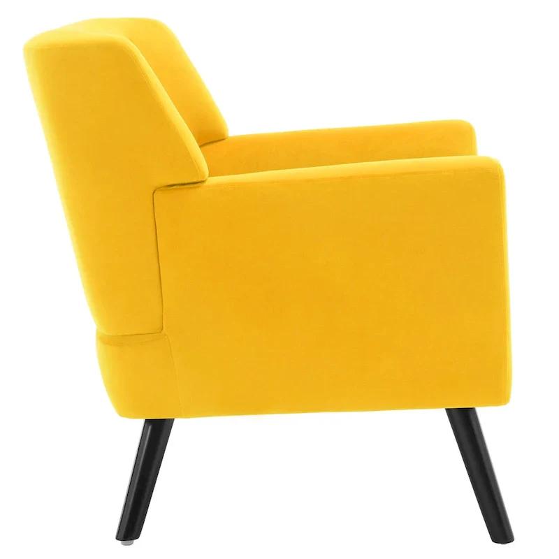 Velvet Upholstered Armchair Tufted Accent Chair, Set of 2 - 30.71H x 28.35 W x 27.56D