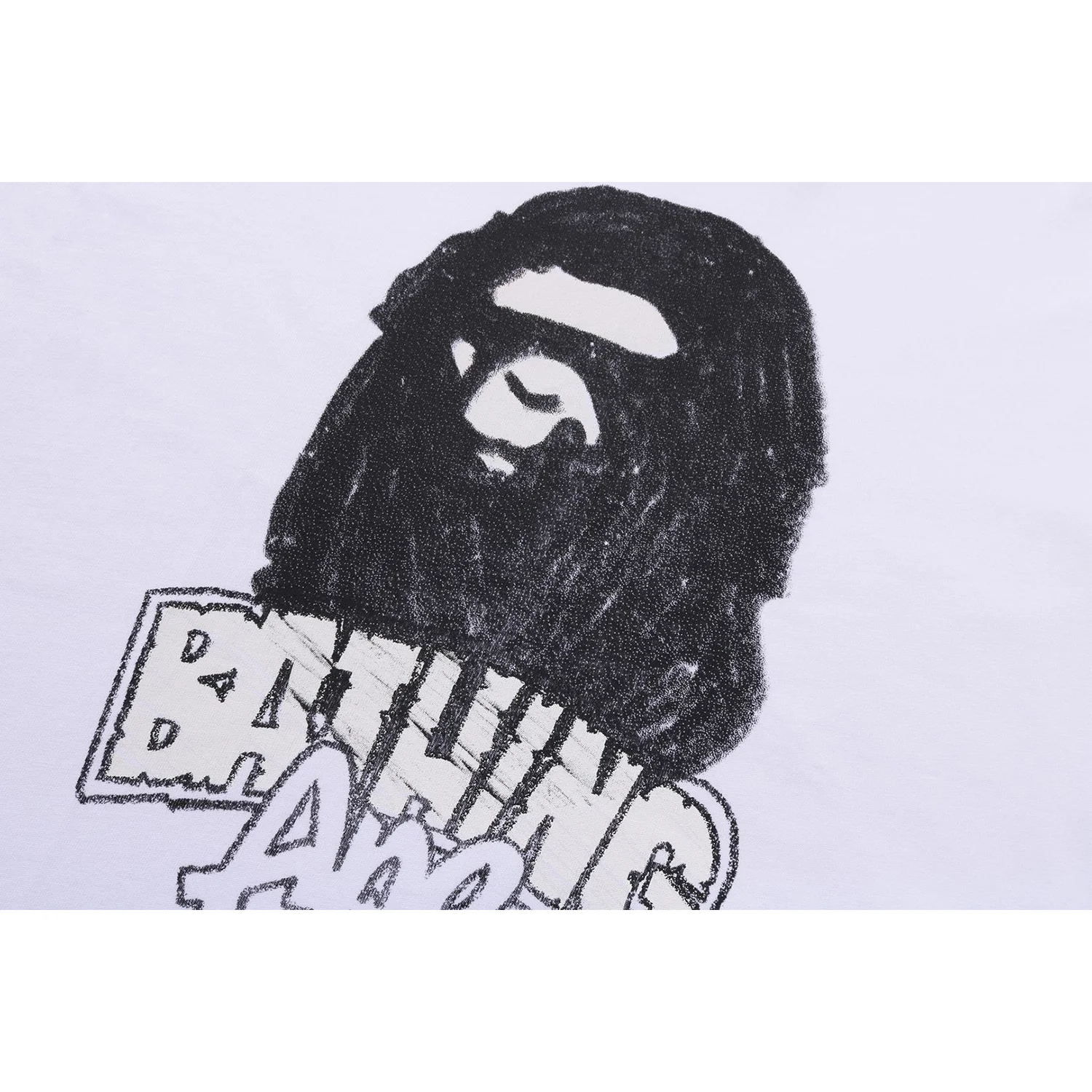 HAND DRAWN APE HEAD RELAXED FIT TEE MENS
