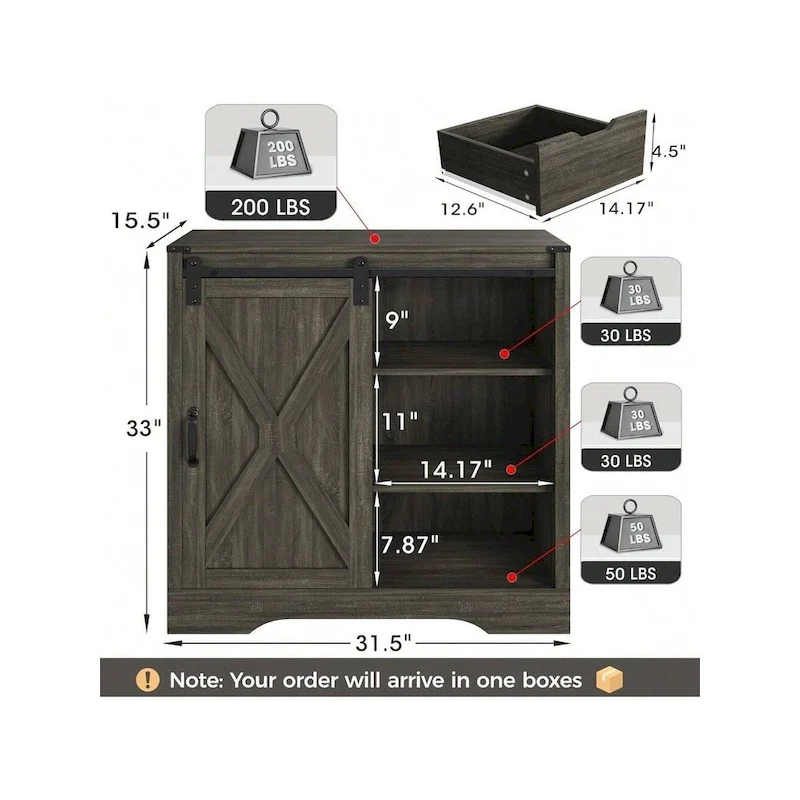 Accent Cabinet with Drawers - N/A