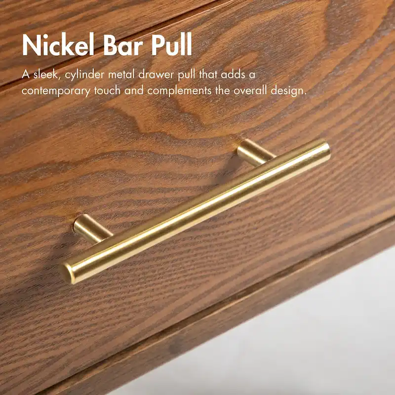 Walnut Mid-Century 6-Drawer Dresser