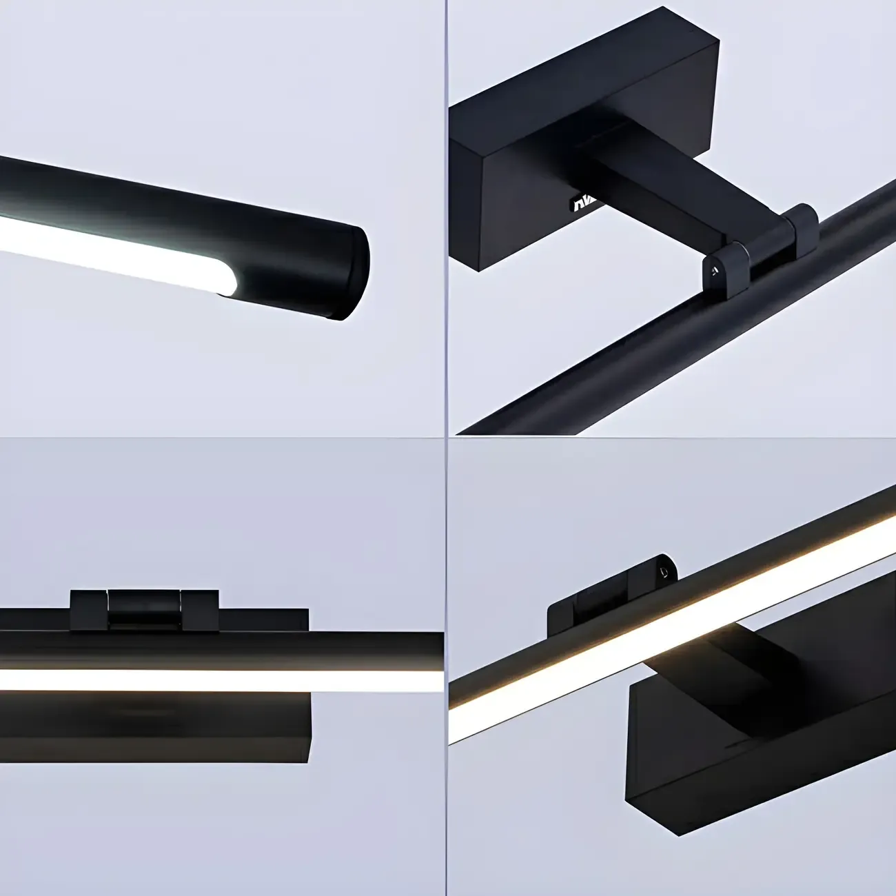 Modern Geometric Linear Vanity Light with Integrated LED