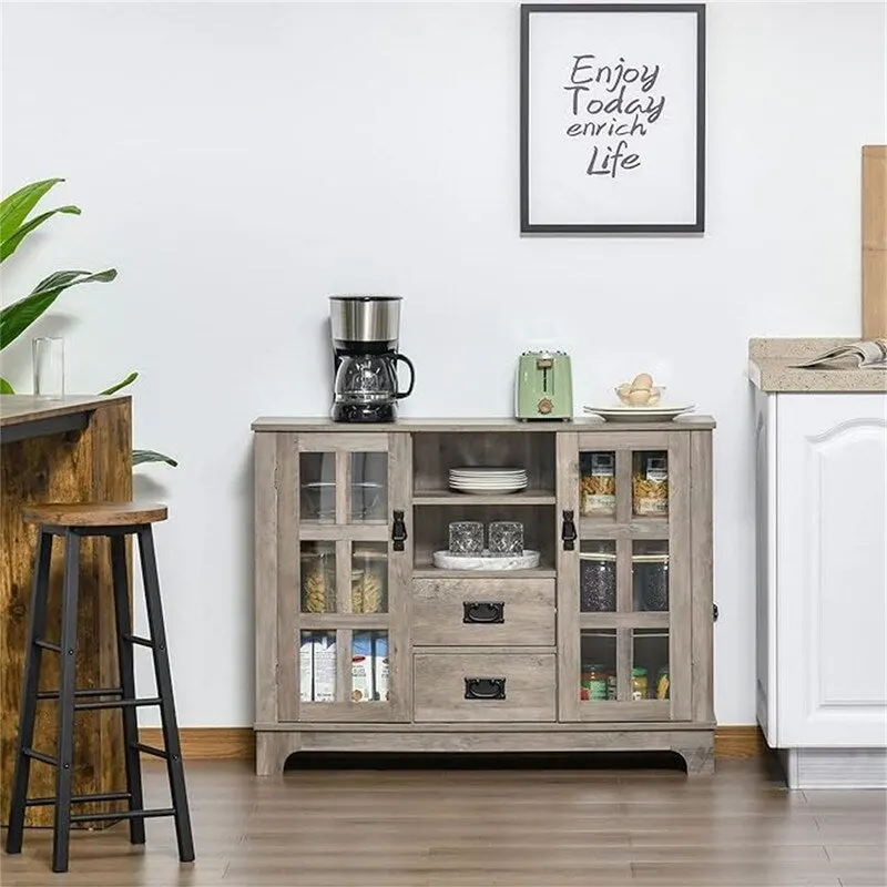 Sideboard Buffet Cabinet - 11.75D x 42.25W x 32H