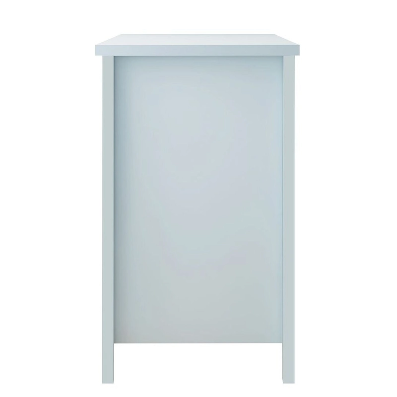 Modern Drawer Dresser with Solid Wood Frame and Retro Shell Handle