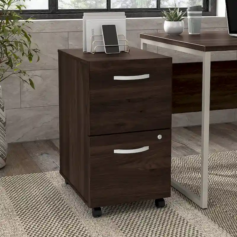 Hybrid 2 Drawer Mobile File Cabinet by Bush Business Furniture