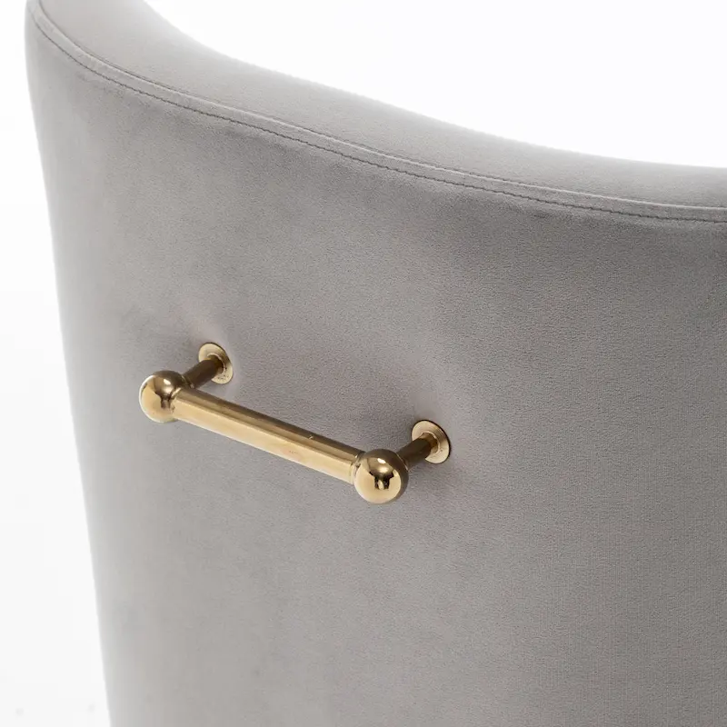 SEYNAR Velvet Upholstered Dining Chair Set of 6, Modern Glam Armless Side Chair