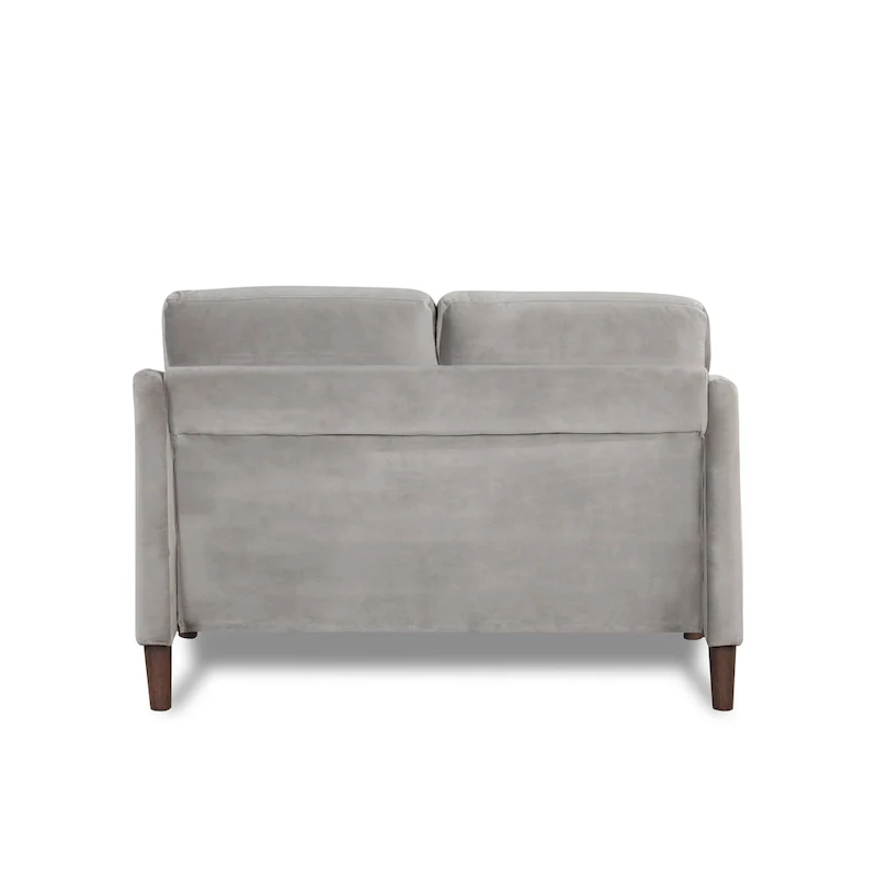 Grey Velvet Loveseat – 2-Seat, 52