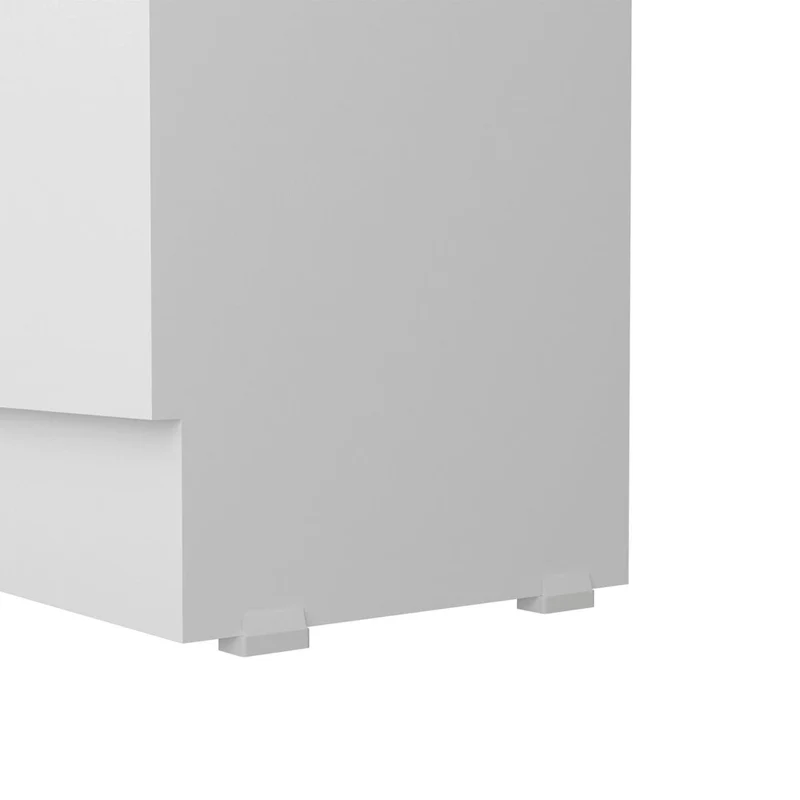 White / Black / Oak Freestanding Storage Cabinet with 10 Shelves