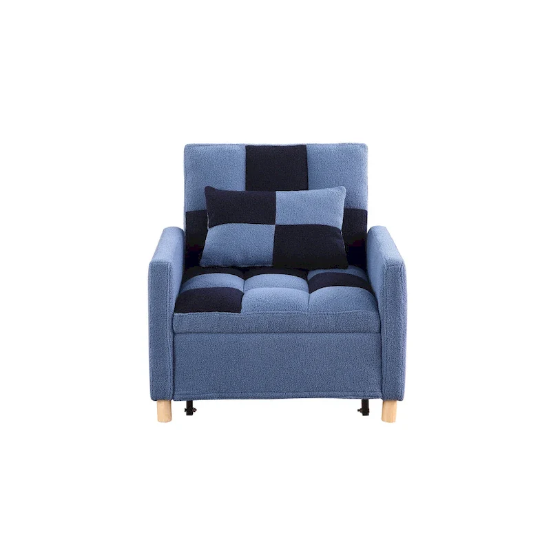 Convertible Sleeper Sofa Chair Bed with Pillow