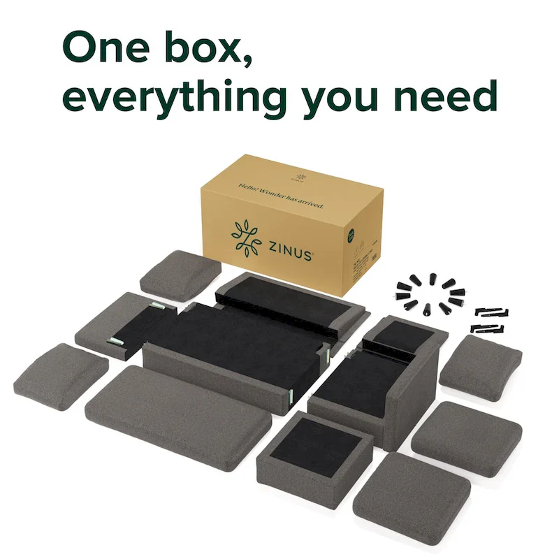 Priage by ZINUS Convertible Sectional Sofa with Reversible Chaise