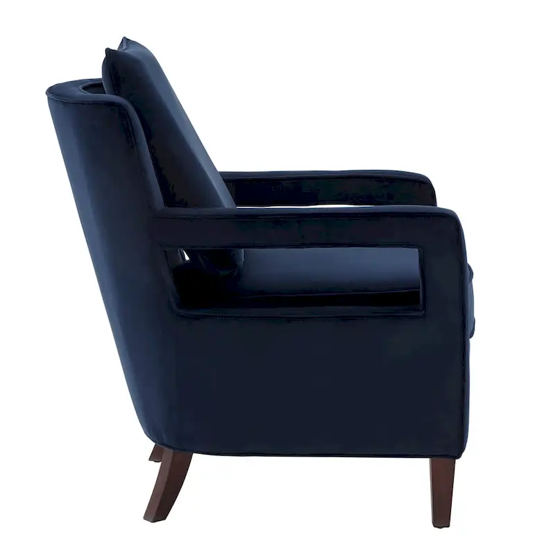 Quinn Velvet Accent Arm Chair by