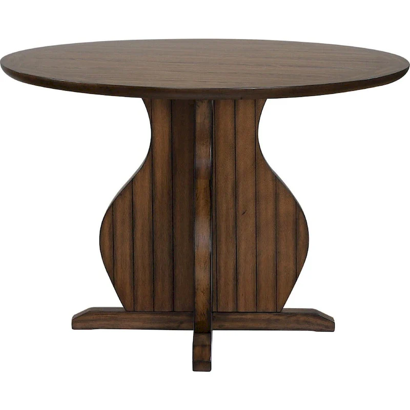 Round Counter Height Table in Oak