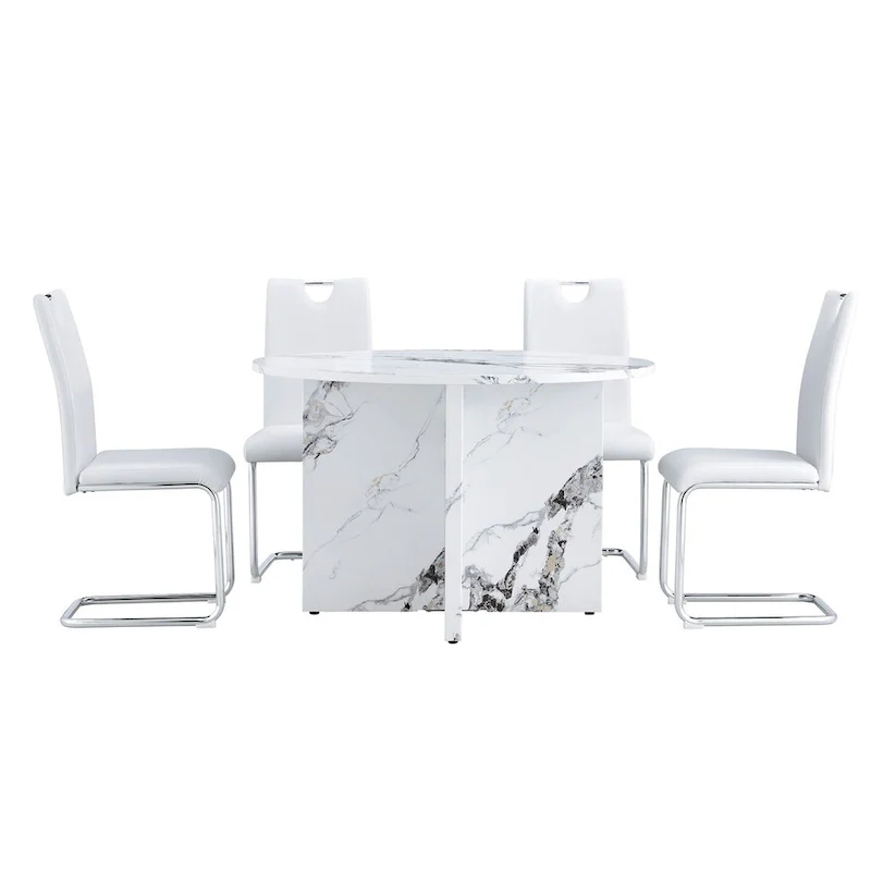 5 piece Round Dining Table Set