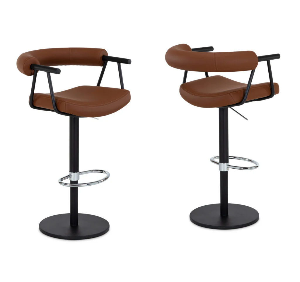 Bruso Upholstered Adjustable Barstool