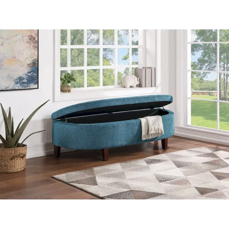 Tufted Storage Bench with Soft-Close Lid