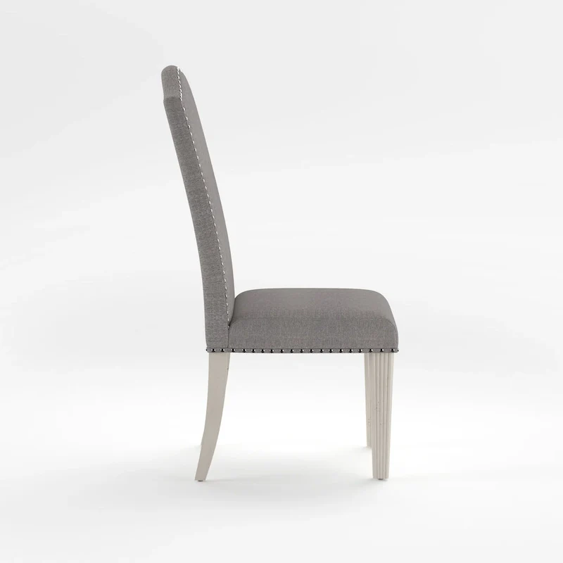 Sope Antique Grey Fabric Dining Chairs (Set of 2) by Furniture of America