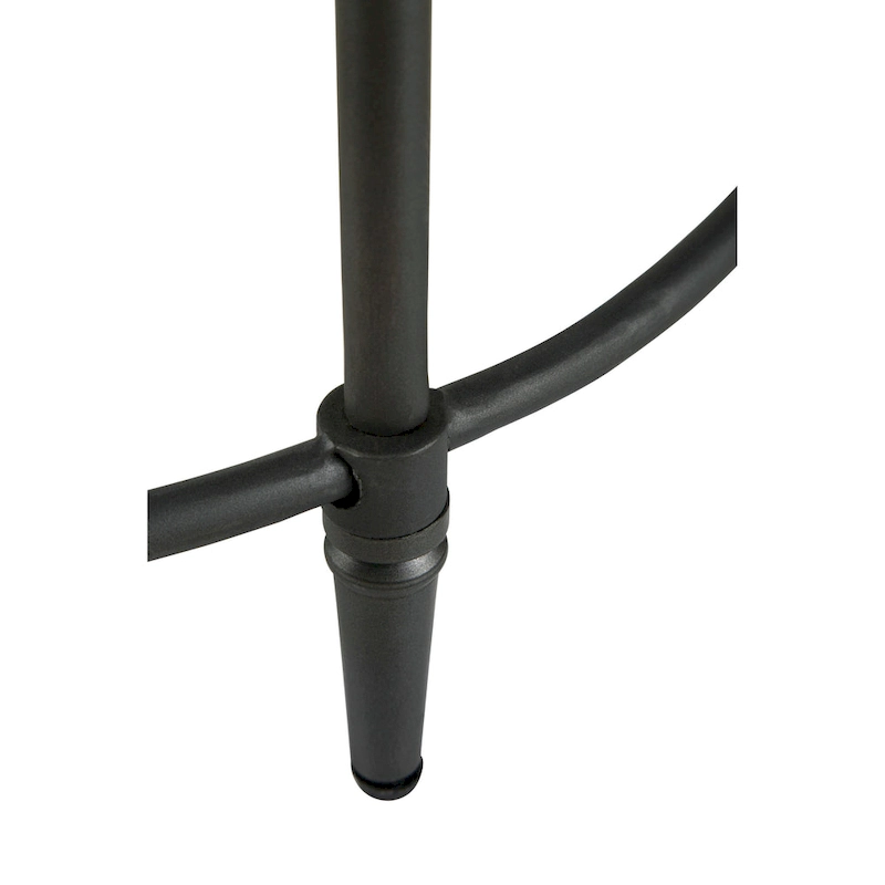 Fenway 22  Mango Solid Wood and Metal Round End Side Table - 22 inches long x 22 inches wide x 25 inches high