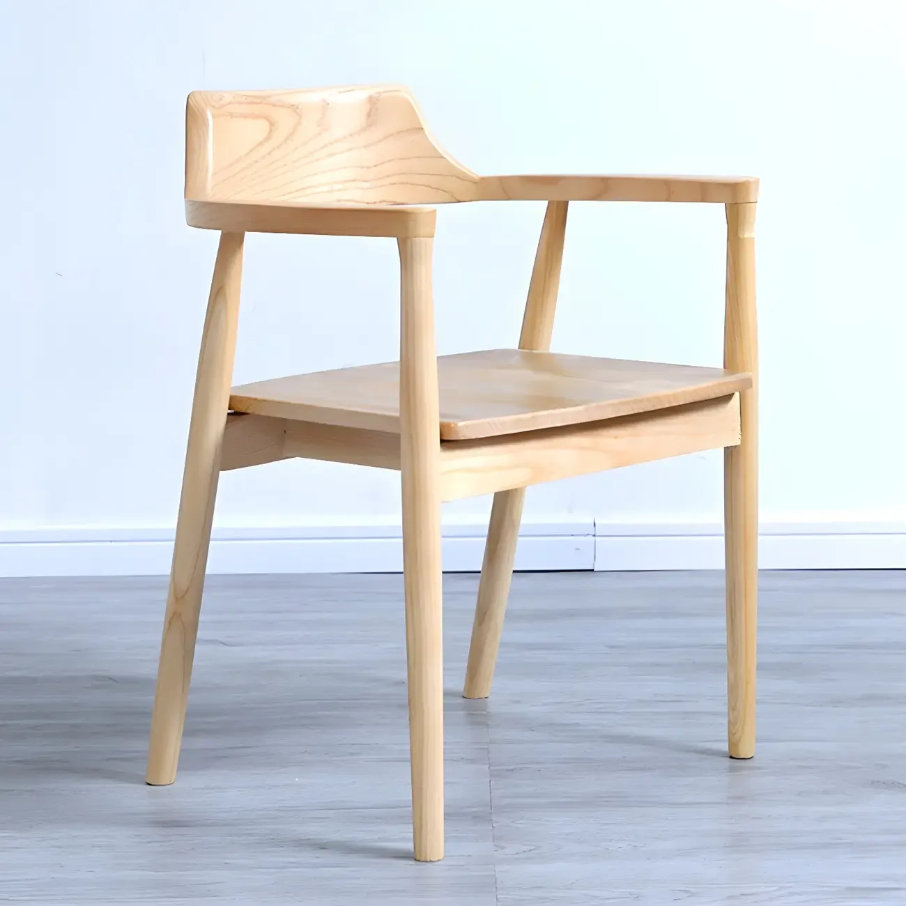 Mid Century Solid Wood Dining Chair Set of 2